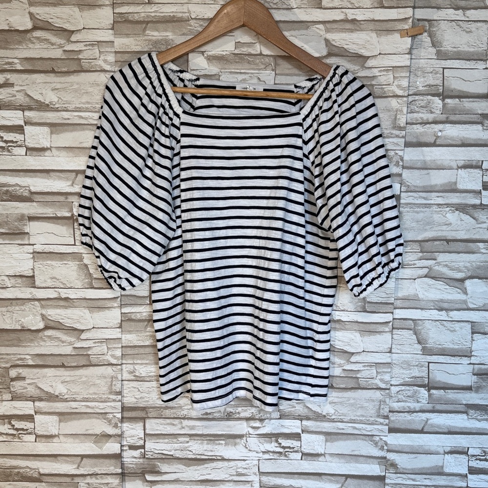 Maurices Charleston Striped Balloon Sleeve Top - Picture 3 of 9